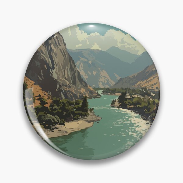 Item preview, Lillooet British Columbia | Fraser River Canyon Scenery Art designed and sold by TuncGK.