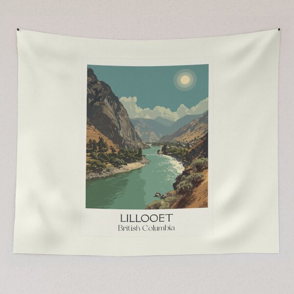 Item preview, Lillooet British Columbia | Fraser River Canyon Scenery Art designed and sold by TuncGK.