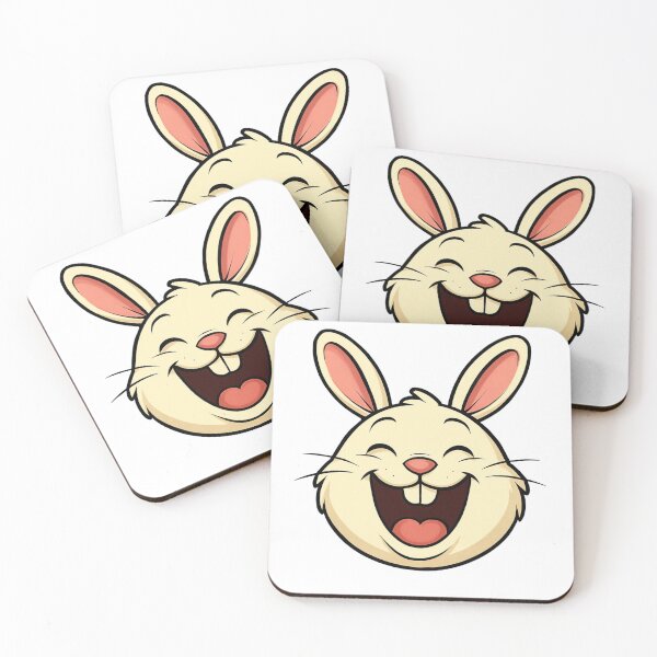 Item preview, Laughing Bunny Face – Cute Happy Rabbit Design designed and sold by BLOIA.