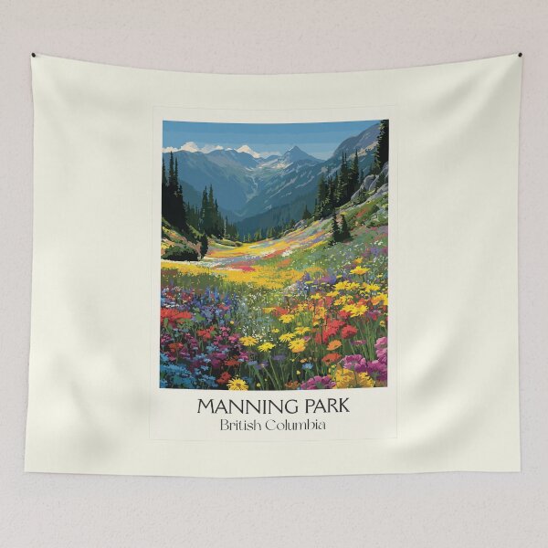 Item preview, Manning Park British Columbia | Alpine Wildflower Art designed and sold by TuncGK.