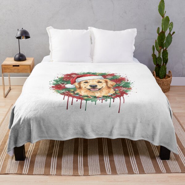 Item preview, Golden Retriever | Christmas Colorful Watercolor Design #1 designed and sold by MatsurexDesigns.