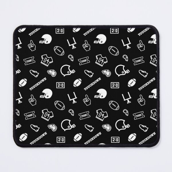 Item preview, Football Theme, Fan Pattern. White on black version designed and sold by ClearAndHappy.