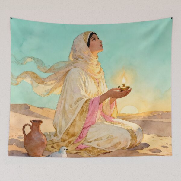 Item preview, Rābiʿa al-ʿAdawiyya – The Flame of Divine Love designed and sold by SoniaSarkali.