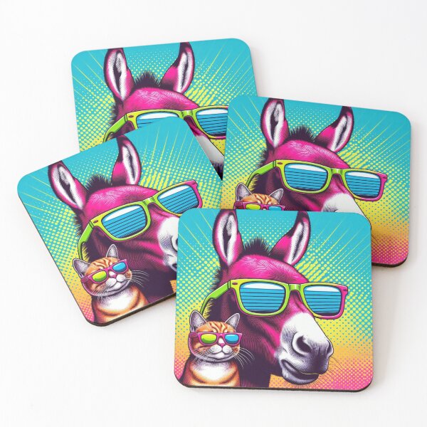 Item preview, Cute cat and donkey  designed and sold by Dogandesighn.