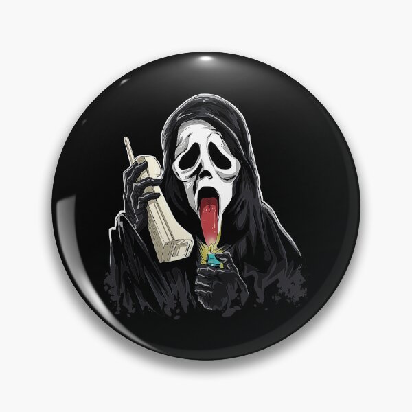 Item preview, Masked Figure Holding Phone designed and sold by Tyraeadows.