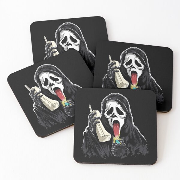Item preview, Masked Figure Holding Phone designed and sold by Tyraeadows.