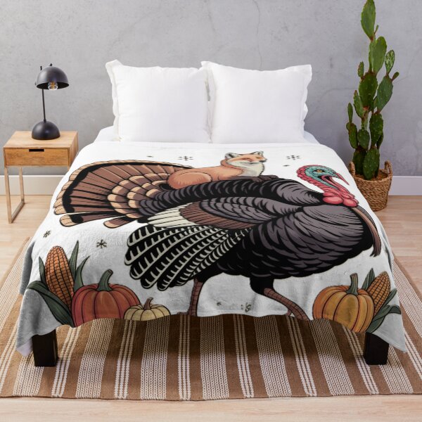 Item preview, Autumn Fall Turkey Fox Winter Thanksgiving Harvest designed and sold by JediKittenWars.