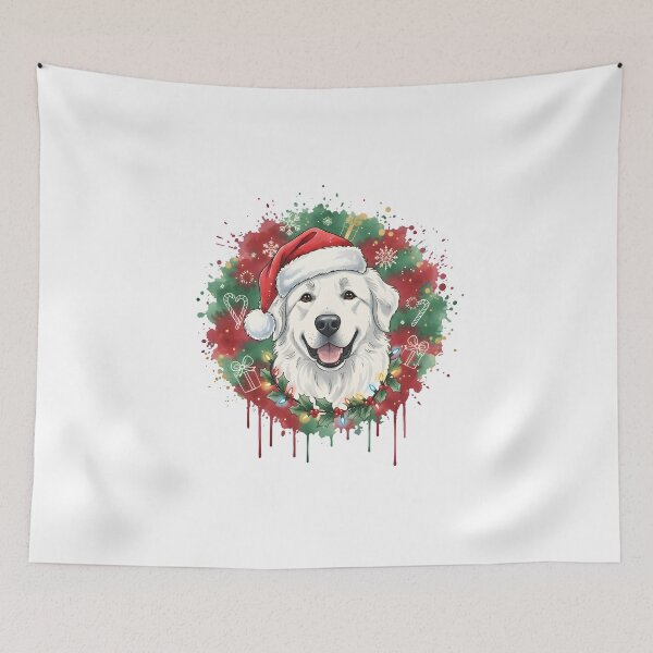 Item preview, Great Pyrenees | Christmas Colorful Watercolor Design #1 designed and sold by MatsurexDesigns.