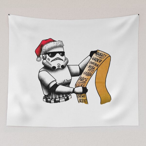 Item preview, Stormtrooper Santa Hat Santa Letter Holiday designed and sold by ChristitanTwo.