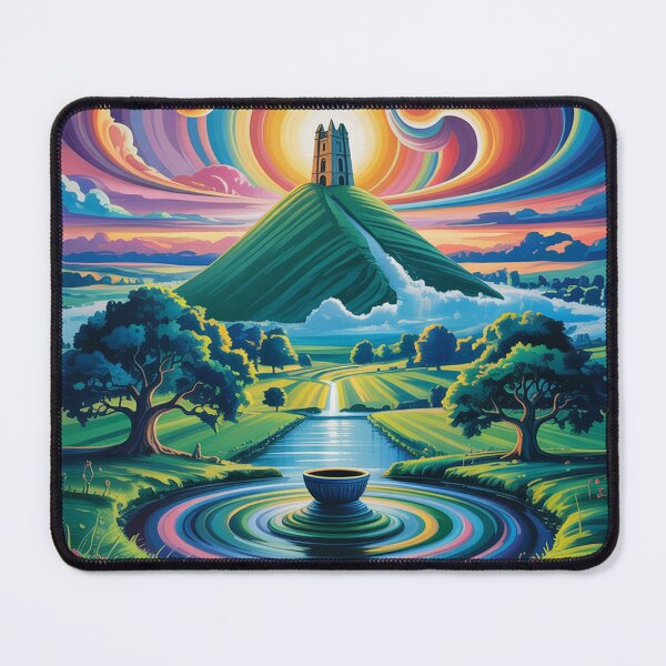 Item preview, Мystical landscape , Glastonbury Tor hill. designed and sold by Lilashakti ⭐️ ⭐️ ⭐️ ⭐️ ⭐️.
