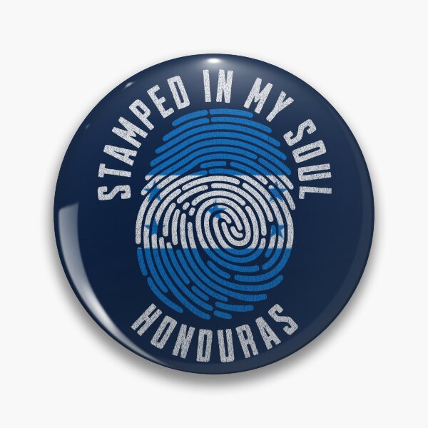 Item preview, Honduras Flag Fingerprint Art for Proud Honduran Heritage Fans designed and sold by chrisrivait.