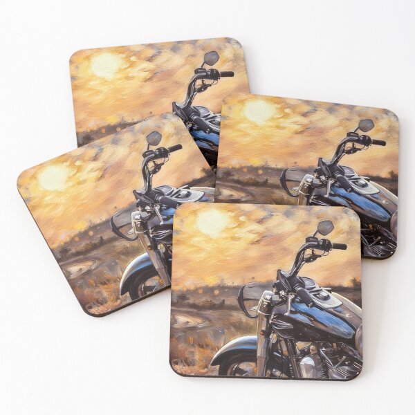Item preview, Motorcycle at Sunset designed and sold by tomorrowsart.