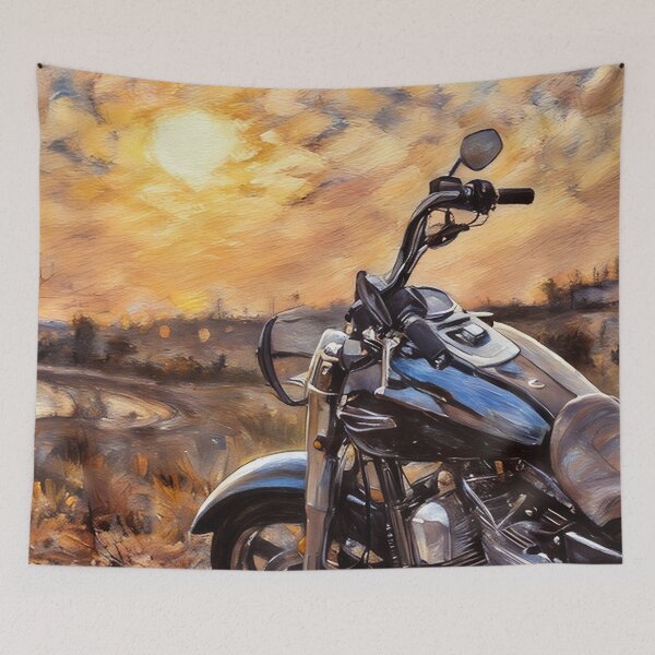Item preview, Motorcycle at Sunset designed and sold by tomorrowsart.