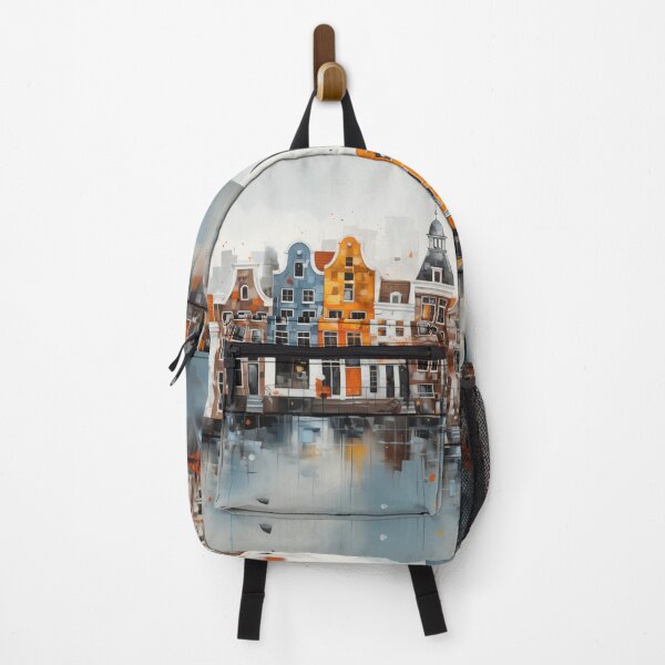 Item preview, Beautiful cityscape inspired by Amsterdam, serene, the Netherlands designed and sold by Orianah.