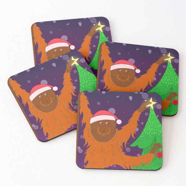 Item preview, Christmas Orangutan designed and sold by Liv's Doodles & Daydreams.