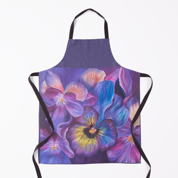 Item preview, Purple Viola flowers designed and sold by Claire Harrison Art.