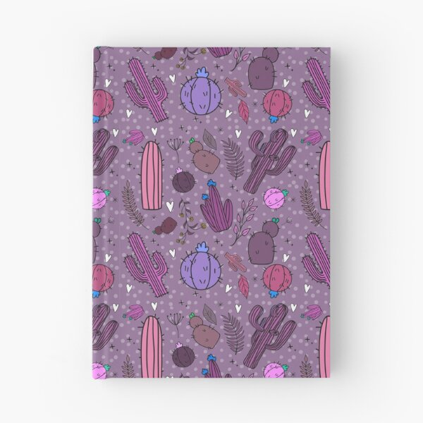 Item preview, Whimsical Desert Cactus Pattern | Purple Boho Prickly Pear & Saguaro Seamless Design designed and sold by annebmeadows.