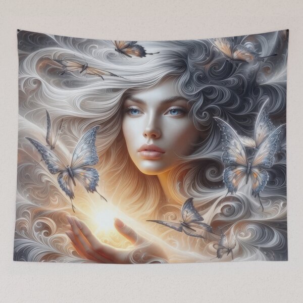 Item preview, Ethereal Woman with Butterflies designed and sold by IZiets.
