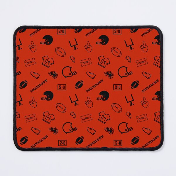 Item preview, Football Theme, Fan Pattern. Black on Red version designed and sold by ClearAndHappy.