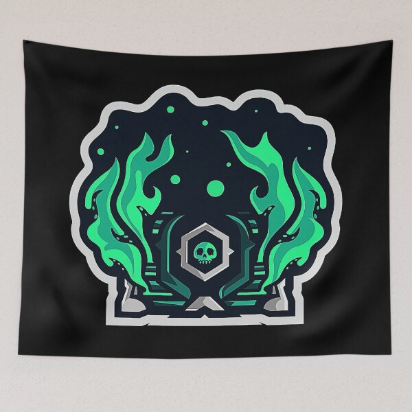 Item preview, Sea Of Thieves Green Ghost Skull designed and sold by Keegaalsh.