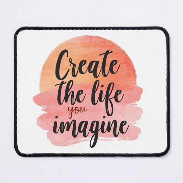 Item preview, Create the Life You Imagine, Inspirational Minimalist Quote designed and sold by Moodune.