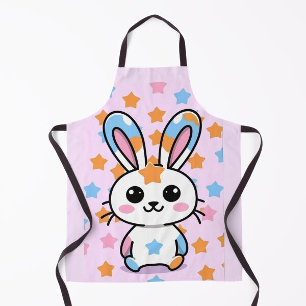Item preview, funny bunny, plush toy for a child, little bunny, pastel colors, picture with an animal and stars, graphics for children designed and sold by gulka8.
