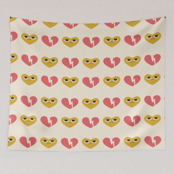 Item preview, Heartbreak Pattern – Sad Faces & Broken Symbols designed and sold by NicolaZhukov.