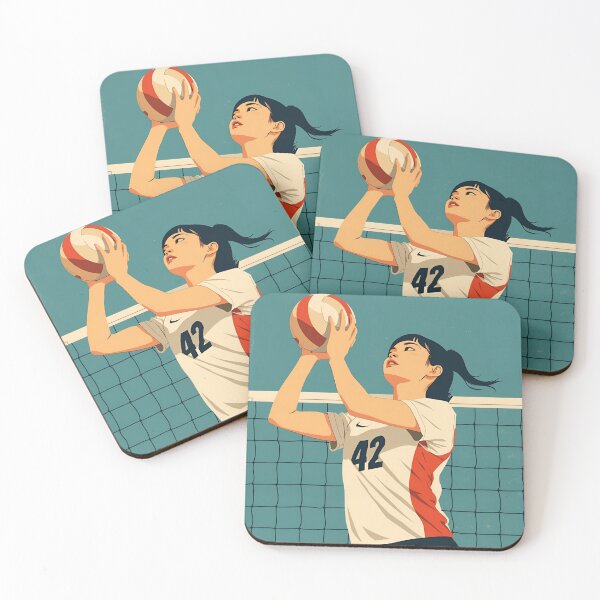 Item preview, Vintage Female Volleyball Player Japan designed and sold by Vintage City.