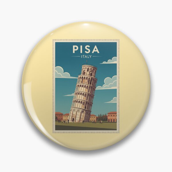 Item preview, Pisa Vintage Travel Art - Tower of Pisa - Italy designed and sold by Wanderprintt.