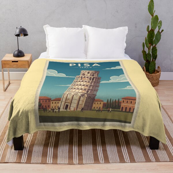 Item preview, Pisa Vintage Travel Art - Tower of Pisa - Italy designed and sold by Wanderprintt.