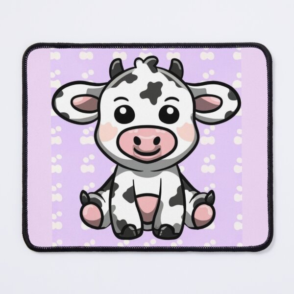 Item preview, funny cow, plush toy for a child, small cow toy, pastel colors, picture with an animal and stars, children's graphics designed and sold by gulka8.