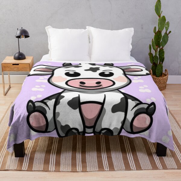 Item preview, funny cow, plush toy for a child, small cow toy, pastel colors, picture with an animal and stars, children's graphics designed and sold by gulka8.
