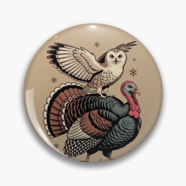 Item preview, Owl and Turkey Snowflake designed and sold by JediKittenWars.