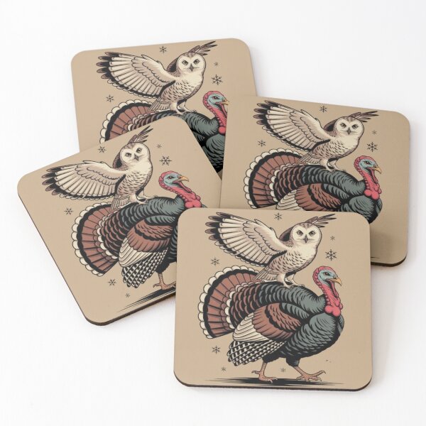 Item preview, Owl and Turkey Snowflake designed and sold by JediKittenWars.