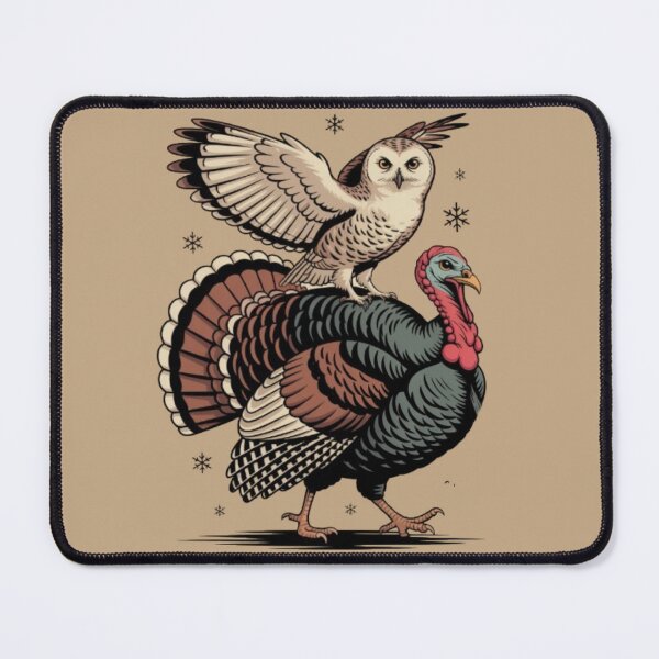 Item preview, Owl and Turkey Snowflake designed and sold by JediKittenWars.