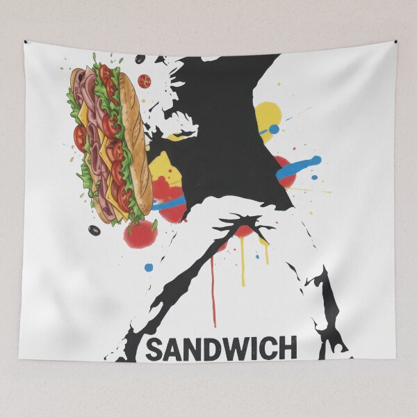 Item preview, Taco Thrower Rebellion: Vibrant Street Art Graffiti Design designed and sold by zoughlal.