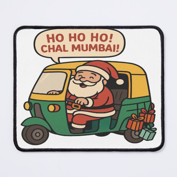 Item preview, Santa Ji in Auto – Funny Indian Christmas T-shirt designed and sold by Agrawal Fashion .