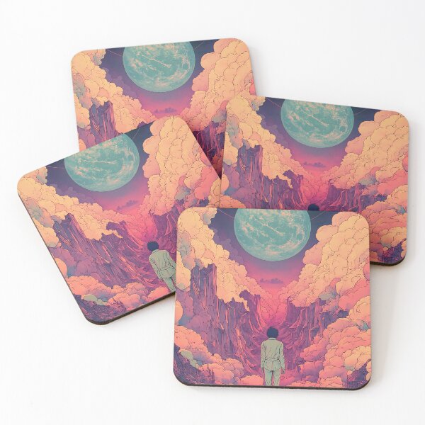 Item preview, Cosmic Vortex Sunset Golden Field | Winter Landscape Starry Swirl Adventure Art designed and sold by MetroEnvision.