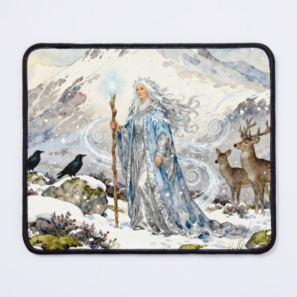 Item preview, Goddess Cailleach – The Ancient Mother of Winter and Transformation designed and sold by SoniaSarkali.