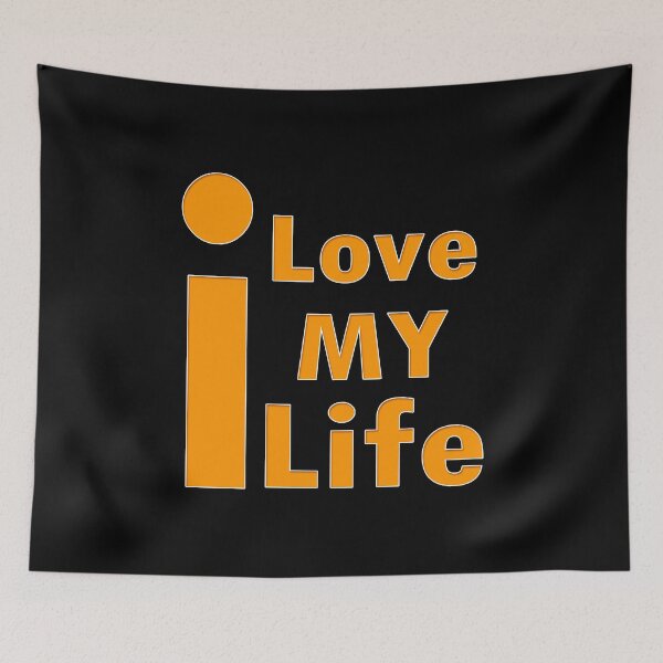 Item preview, I Love My Life — Not Because It’s Perfect, But Because It’s Mine  designed and sold by SmartDesigner-.