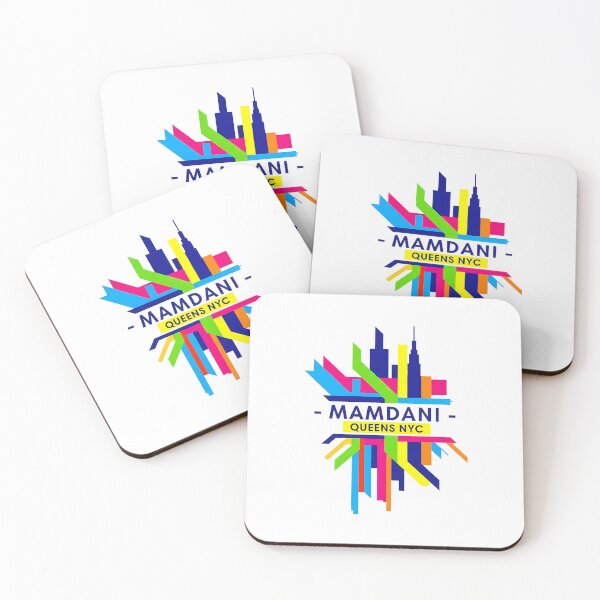 Item preview, Mamdani Queens NYC Colorful Skyline Design designed and sold by WallaceSilvaART.