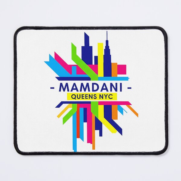 Item preview, Mamdani Queens NYC Colorful Skyline Design designed and sold by WallaceSilvaART.