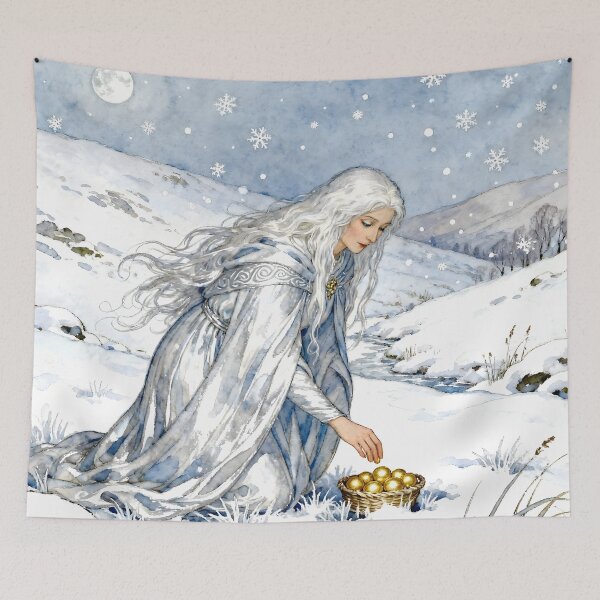 Item preview, Goddess Cailleach – The Ancient Mother of Winter and Transformation designed and sold by SoniaSarkali.