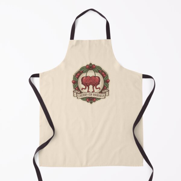 Item preview, Cherry-ish Yourself: Sweet Self-Care Vintage Fruit Emblem designed and sold by VIVID COLORS CLUB.
