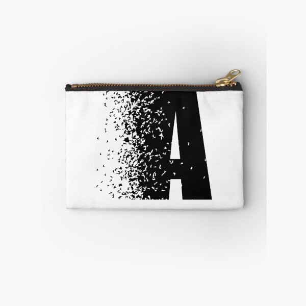 Item preview, Letter A Disintegration Graphic | Minimalist Black & White Initial Monogram Art designed and sold by DigitalArtCanvas .