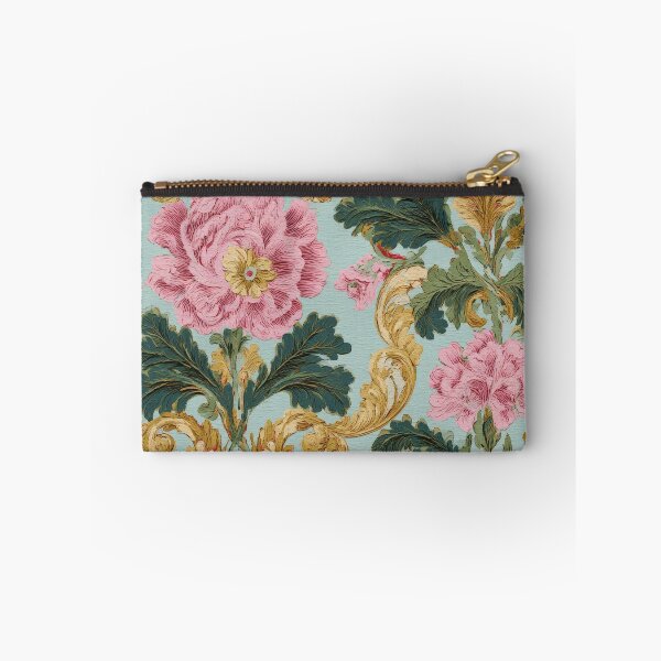 Item preview, Vintage Rococo Floral and Gold Acanthus Pattern designed and sold by Atlas Kai.