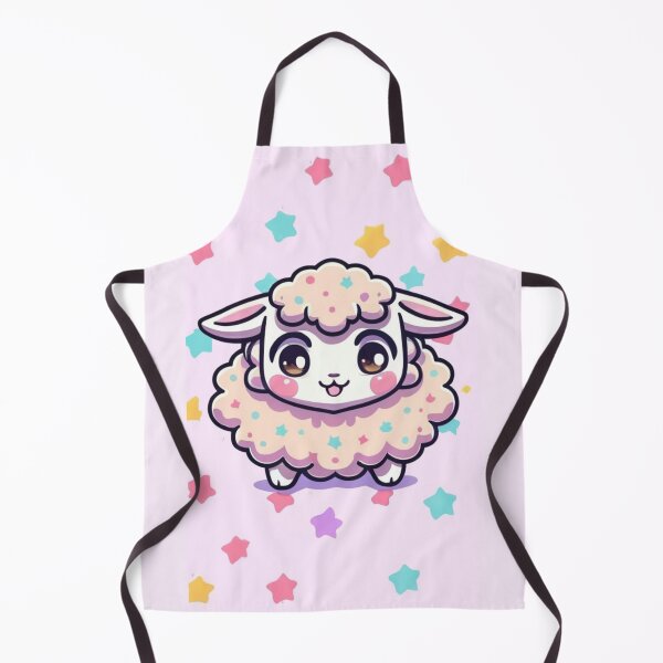 Item preview, funny sheep, stuffed animal for a child, sheep toy, pastel colors, picture with an animal and stars, children's graphics designed and sold by gulka8.
