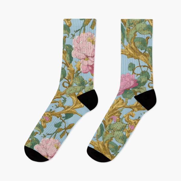 Item preview, Colorful Rococo Revival Flower Print designed and sold by Atlas Kai.