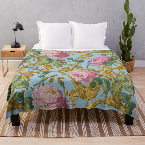 Item preview, Colorful Rococo Revival Flower Print designed and sold by Atlas Kai.