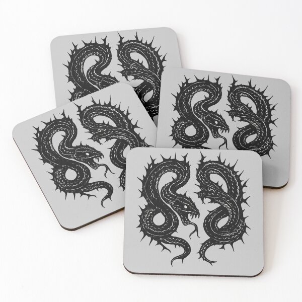 Item preview, Twin Serpents – Dark Gothic Snake Design designed and sold by Unique-moments.